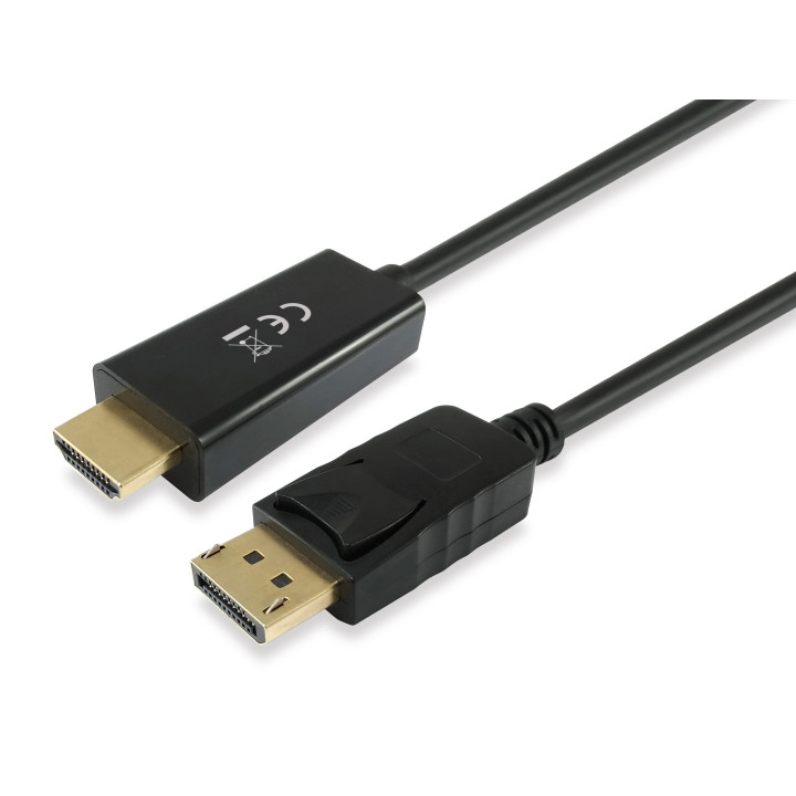 Equip 119390 adaptador de cabo de vídeo 2 m DisplayPort HDMI Preto