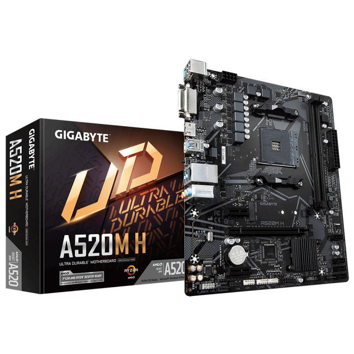 Gigabyte MB A520M H Socket AM4 micro ATX