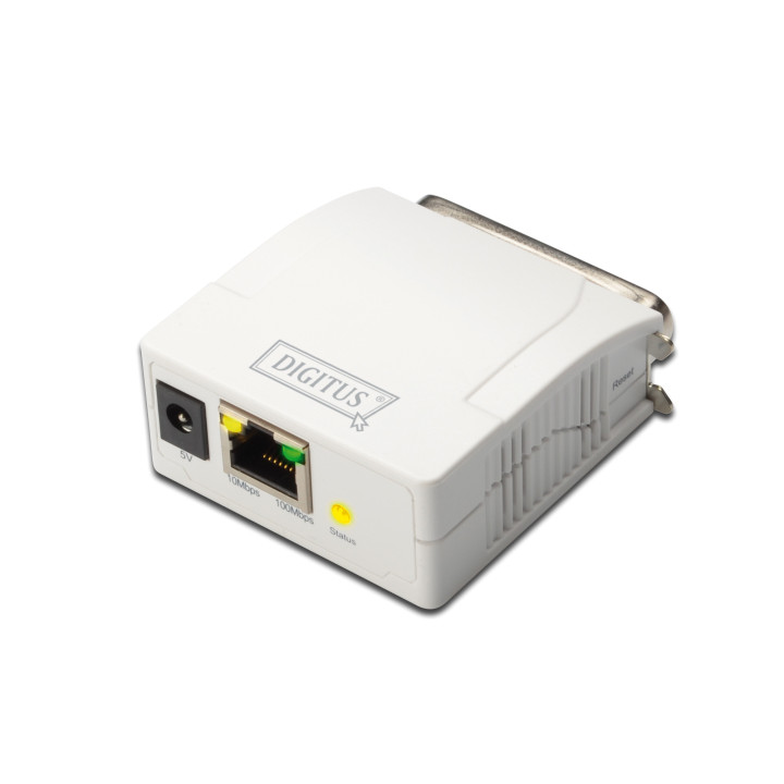 Digitus DN-13001-1 servidor de impressão Branco Ethernet LAN