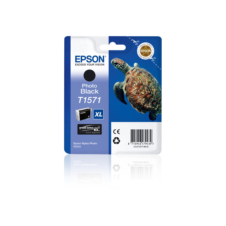 Epson Turtle Tinteiro T1571 Preto Foto Tinta UltraChrome K3