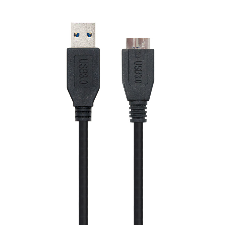 Nanocable 10.01.1101-BK cabo USB 1 m 3.2 Gen 1 (3.1 Gen 1) USB A Micro-USB B Preto