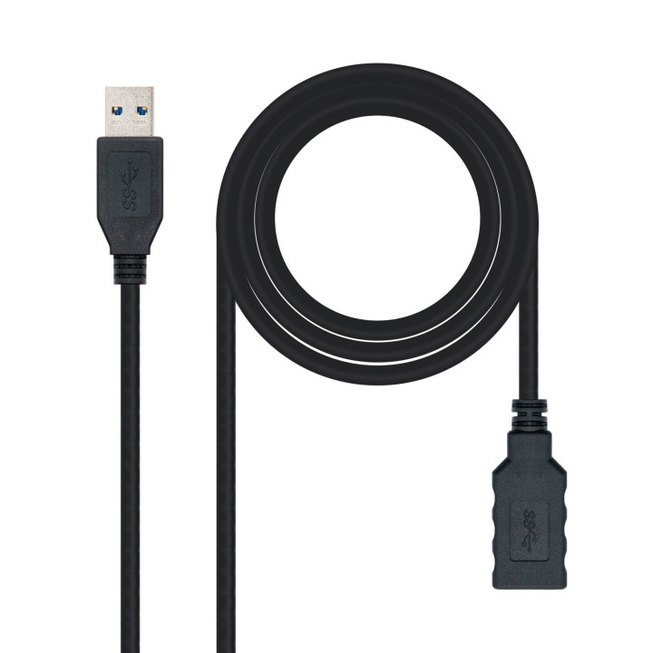 Nanocable 10.01.0901-BK cabo USB 1 m 3.2 Gen 1 (3.1 Gen 1) USB A Preto