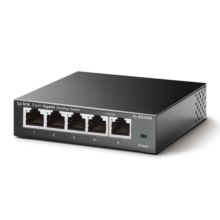 TP-LINK TL-SG105S Não-gerido L2 Gigabit Ethernet (10 100 1000) Preto