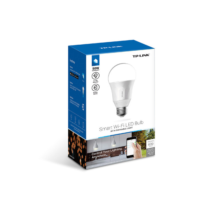 TP-LINK LB100 iluminação inteligente Lâmpada inteligente Branco Wi-Fi