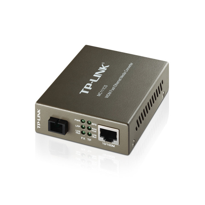 TP-LINK MC111CS conversor de rede de média 1000 Mbit s 1550 nm Modo único Preto