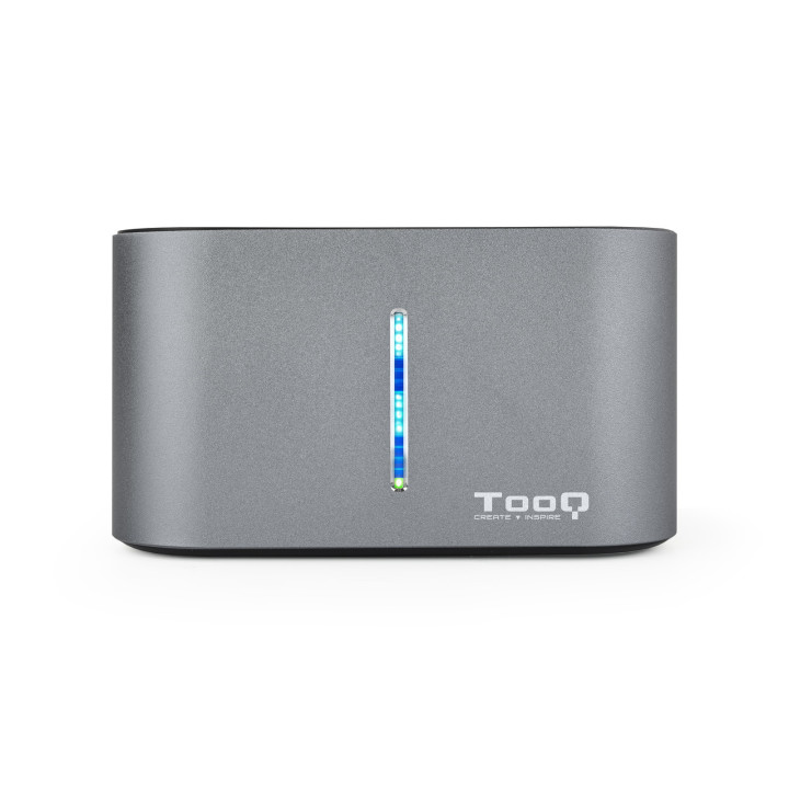 TooQ TQDS-805G Docking Station para Discos Rígidos USB 3.2 Gen 1 (3.1 Gen 1) Type-B Alumínio