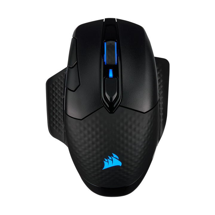 Corsair DARK CORE RGB PRO rato RF Wireless+Bluetooth+USB Type-A Ótico 18000 DPI Mão direita