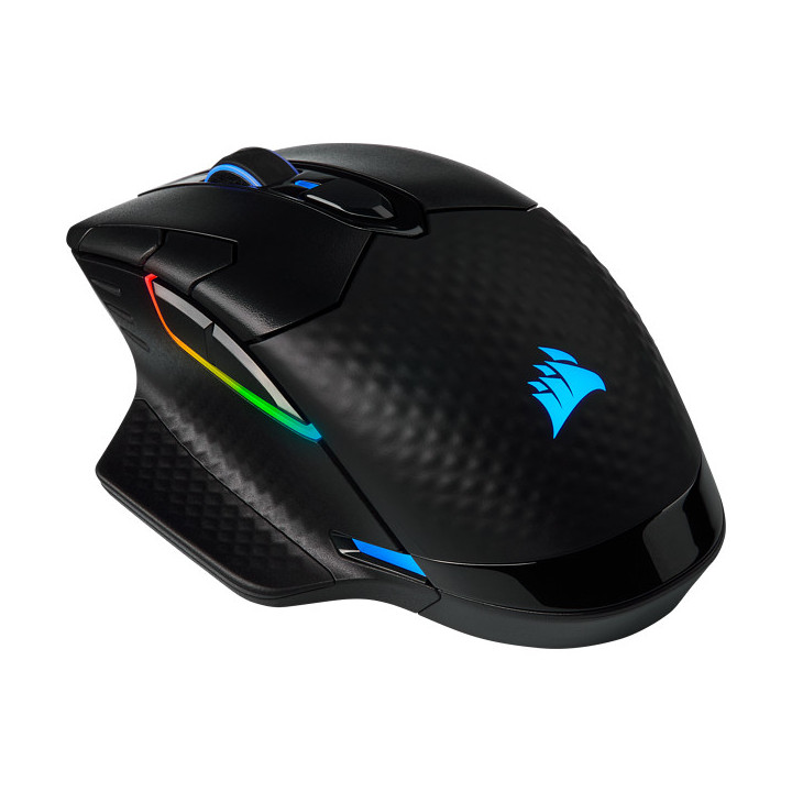 Corsair DARK CORE RGB PRO rato RF Wireless+Bluetooth+USB Type-A Ótico 18000 DPI Mão direita