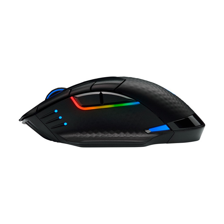 Corsair DARK CORE RGB PRO rato RF Wireless+Bluetooth+USB Type-A Ótico 18000 DPI Mão direita