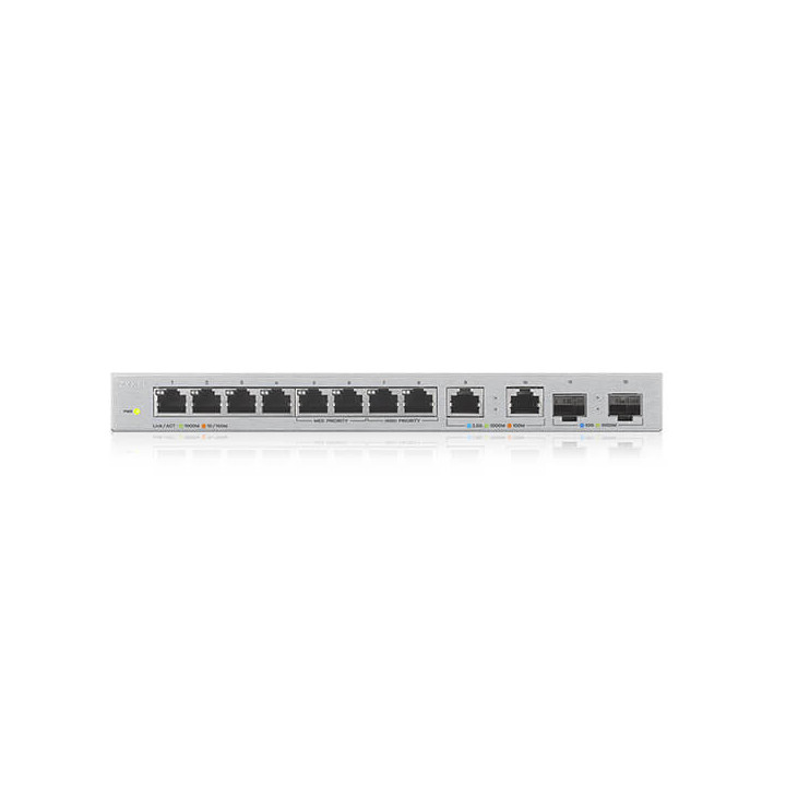 Zyxel XGS1010-12 Não-gerido Gigabit Ethernet (10 100 1000) Prateado