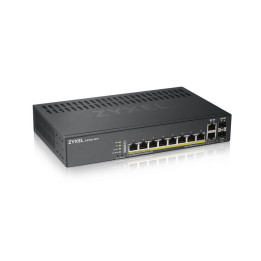 Zyxel GS1920-8HPV2 Gerido Gigabit Ethernet (10 100 1000) Preto Power over Ethernet (PoE)