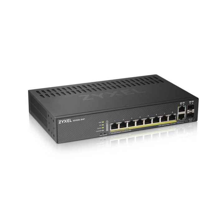 Zyxel GS1920-8HPV2 Gerido Gigabit Ethernet (10 100 1000) Preto Power over Ethernet (PoE)