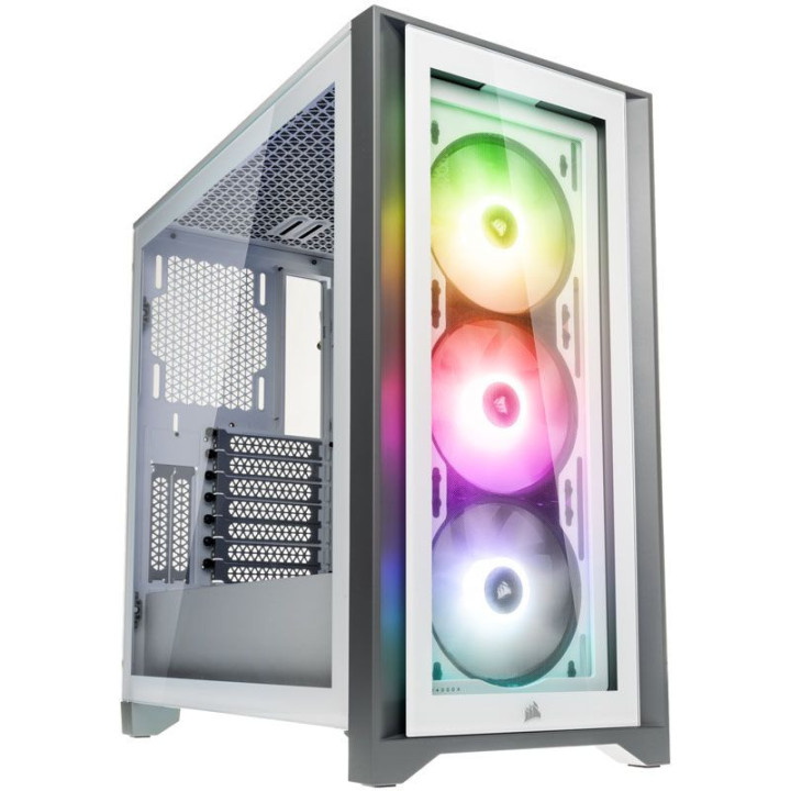Corsair iCUE 4000X RGB Midi Tower Branco - CC-9011205-WW