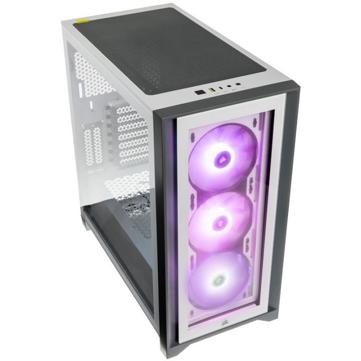 Corsair iCUE 4000X RGB Midi Tower Branco - CC-9011205-WW