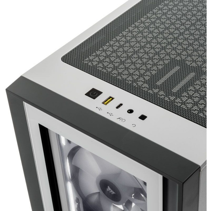 Corsair iCUE 4000X RGB Midi Tower Branco - CC-9011205-WW