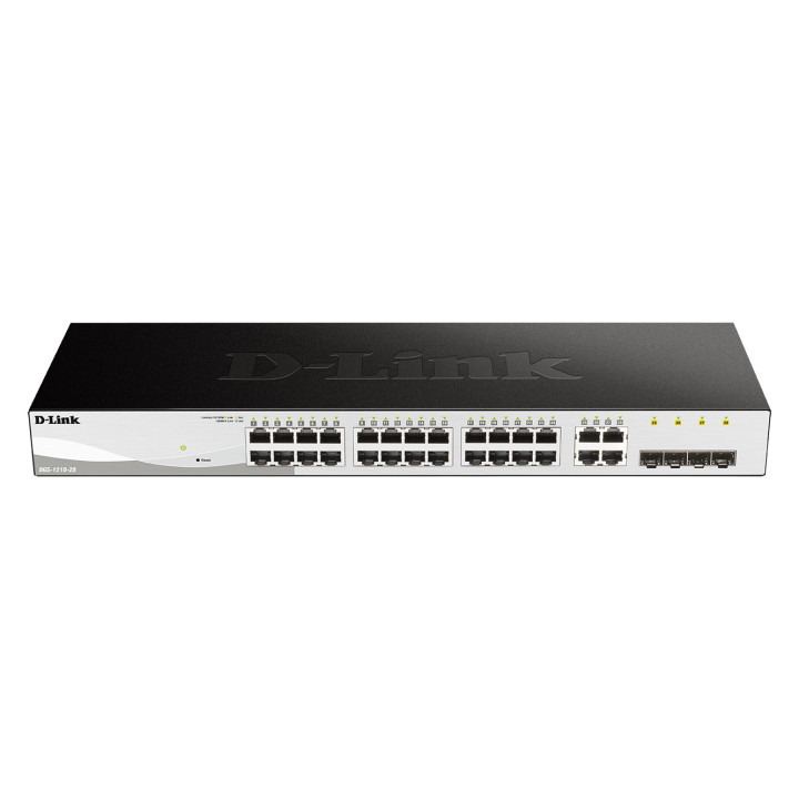 D-Link DGS-1210-28 switch de rede Preto 1U