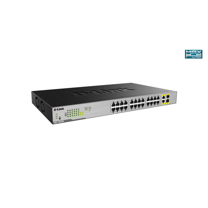 D-Link DGS-1026MP switch de rede Não-gerido Gigabit Ethernet (10 100 1000) Preto, Cinzento Power over Ethernet (PoE)
