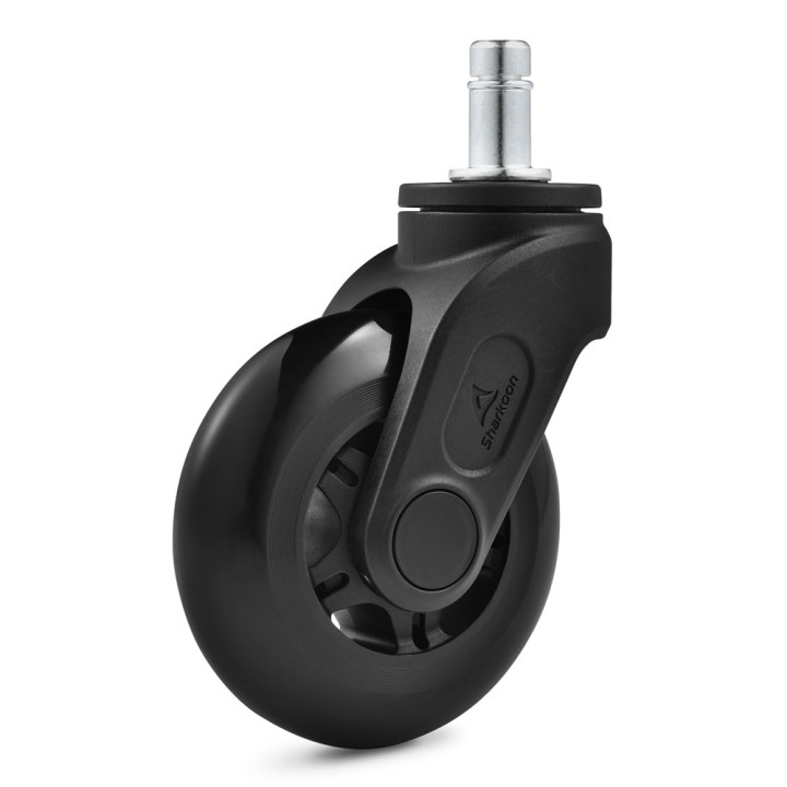 Sharkoon SW10 Rodas de rodízios Preto Plástico PU