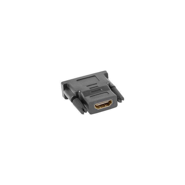 Lanberg AD-0010-BK cabo de interface adaptador de género HDMI DVI-D Preto