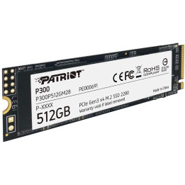 Disco SSD Patriot P300 M.2 512GB PCI Express NVMe
