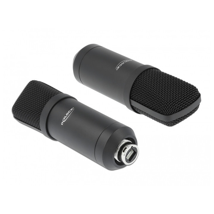 DeLOCK 66300 microfone Preto