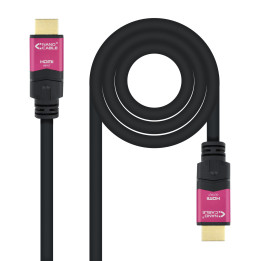 Nanocable 10.15.3720 cabo HDMI 20 m HDMI Type A (Standard) Preto, Rosa