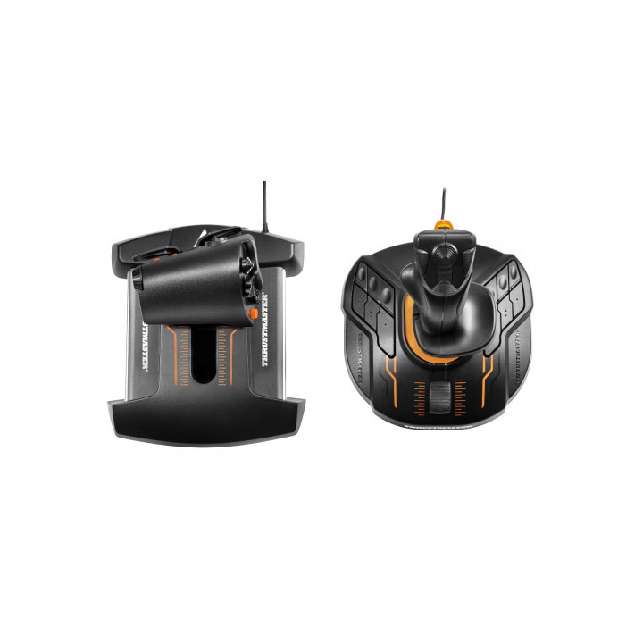 Thrustmaster T.16000M FCS Hotas Joystick MAC, PC Analógico   Digital USB Preto, Laranja
