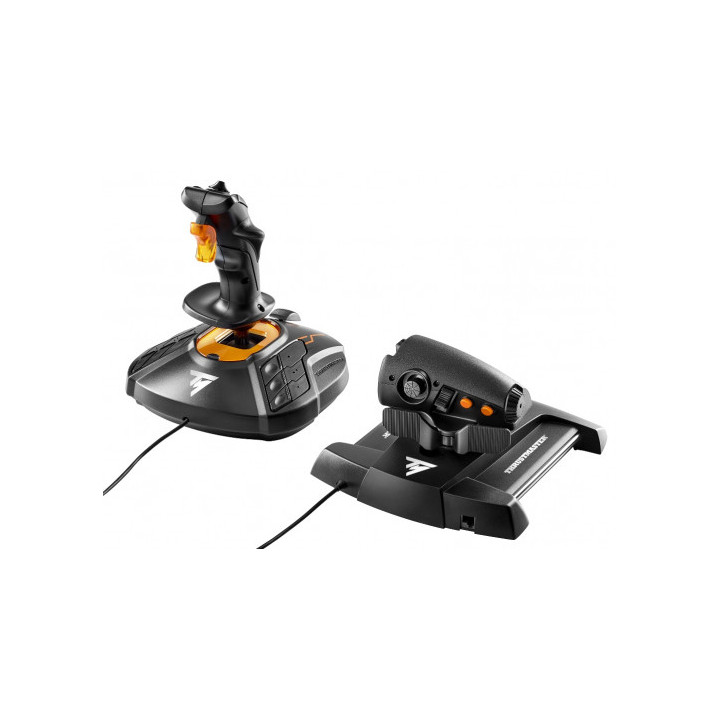 Thrustmaster T.16000M FCS Hotas Joystick MAC, PC Analógico   Digital USB Preto, Laranja