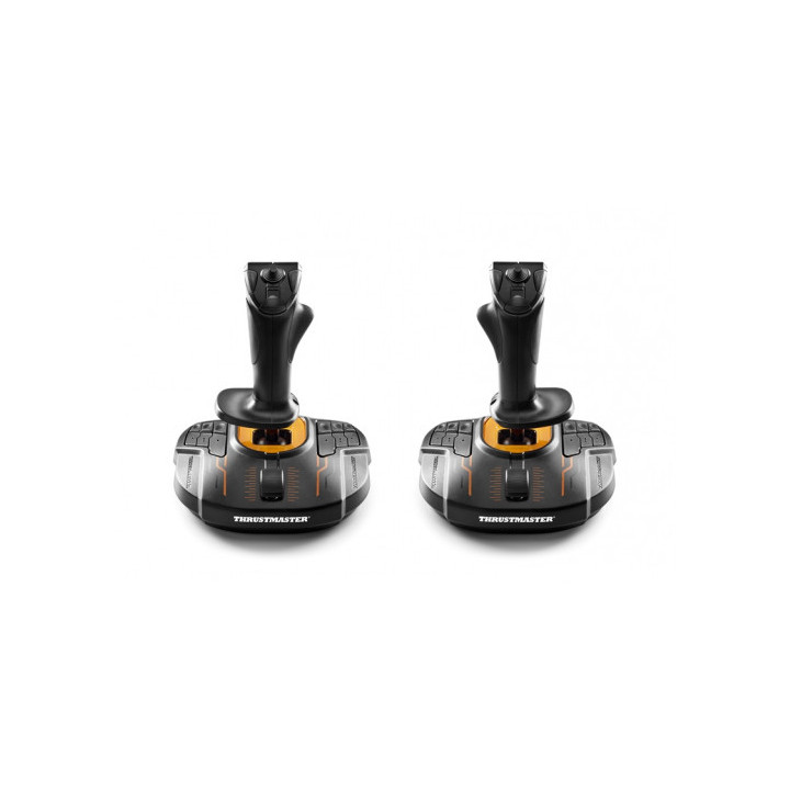 Thrustmaster T.16000M FCS SPACE SIM DUO Joystick PC Analógico   Digital USB Preto, Laranja