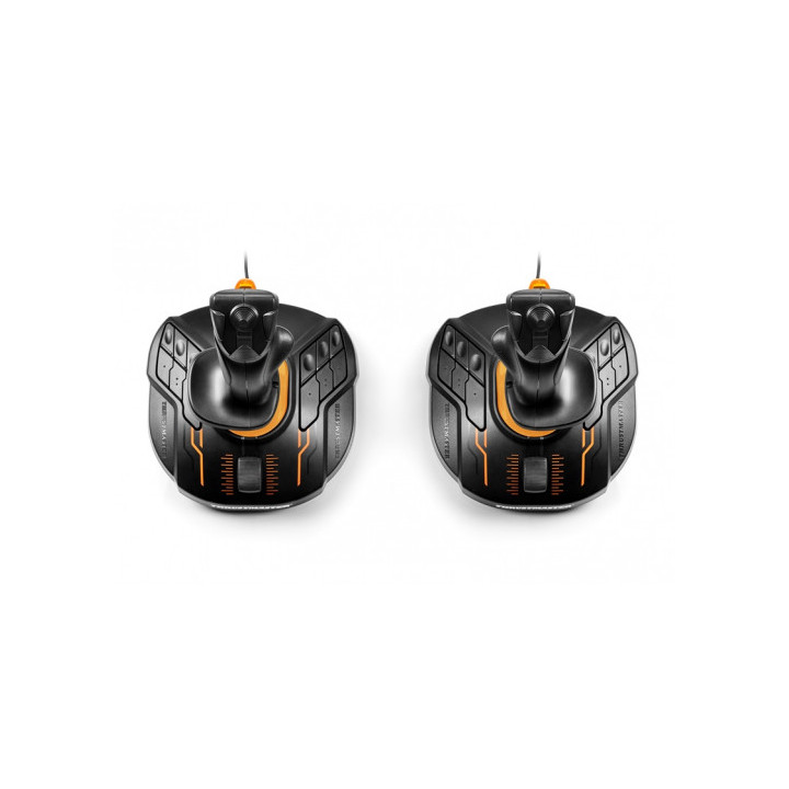 Thrustmaster T.16000M FCS SPACE SIM DUO Joystick PC Analógico   Digital USB Preto, Laranja