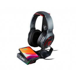 MSI IMMERSE HS01 COMBO Gaming Headset Stand with Wireless Charger Suporte para auscultadores