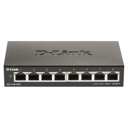 D-Link DGS-1100-08V2 switch de rede Gigabit Ethernet (10 100 1000) Preto
