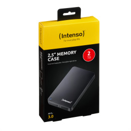 Intenso 2TB 2.5" Memory Case USB 3.0 disco externo 2000 GB Preto