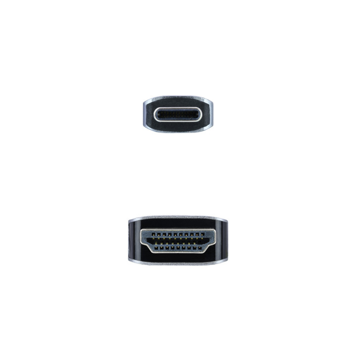 Nanocable Cabo Conversor  USB-C Macho - HDMI Macho 3 M Preto