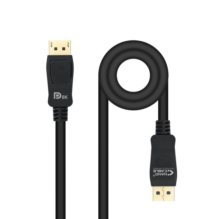Nanocable 10.15.2502 cabo DisplayPort 2 m Preto