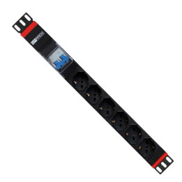WP WPN- -G02-06 PDU 1U Preto, Vermelho 6 tomada(s) CA
