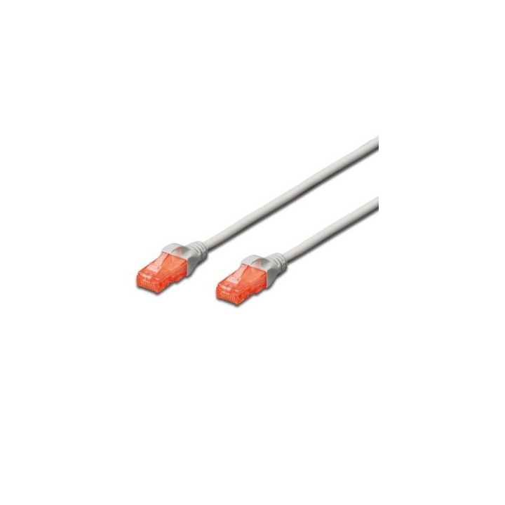 Ewent EW-6U-100 cabo de rede 10 m Cat6 U UTP (UTP) Cinzento