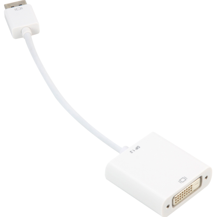 Sharkoon Cabo Adaptador DisplayPort 1.2 (M) to DVI-D (F) 15cm Branco