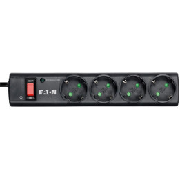 Eaton Estabilizador de corrente 4 tomada(s) CA 220 - 250 V Preto, Branco 1m - PS4D