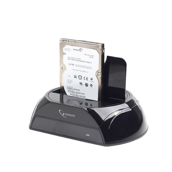 Gembird HD32-U3S-2 Docking Station para Discos Rígidos Preto