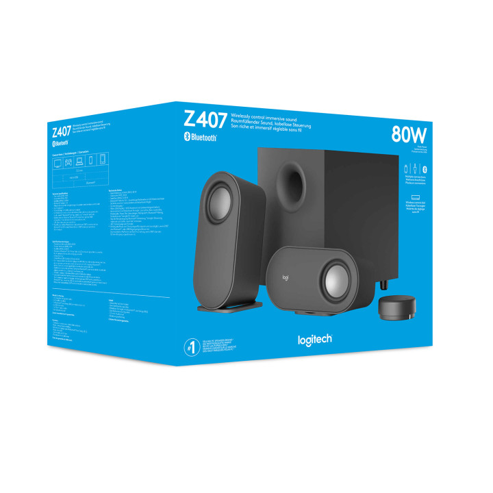 Logitech Z407 40 W Antracite Com fios e sem fios