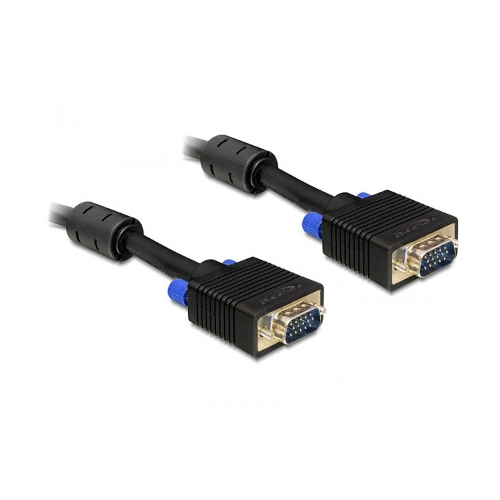 DeLOCK 10m VGA Cable cabo VGA VGA (D-Sub) Preto