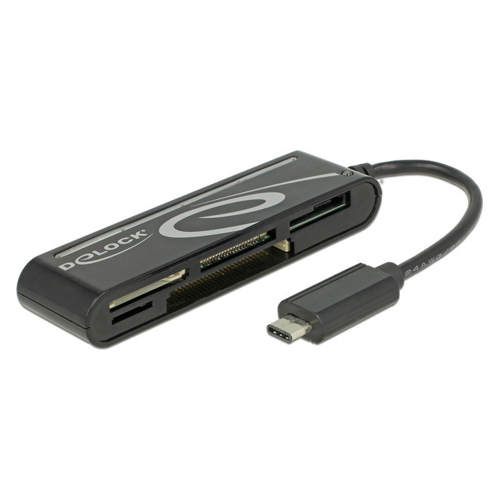 DeLOCK 91739 leitor de cartões Preto USB 2.0