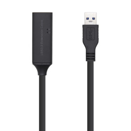 AISENS A105-0409 cabo USB 15 m 3.2 Gen 1 (3.1 Gen 1) USB A Preto