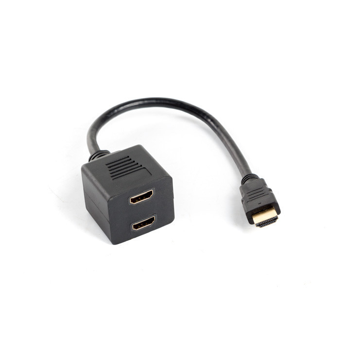 Lanberg AD-0019-BK multiplicador de vídeo HDMI 2x HDMI