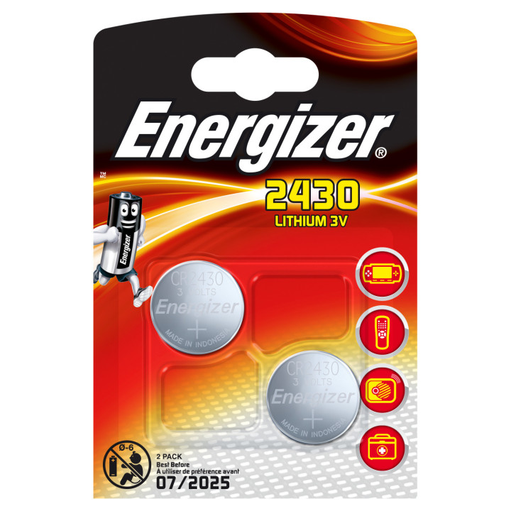 Energizer CR2430 Bateria descartável Lítio