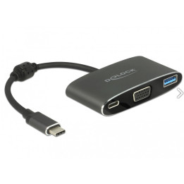 DeLOCK 62992 cabo de interface adaptador de género SuperSpeed USB (USB 3.1 Gen 1) USB Type-C™ VGA 15 pin, SuperSpeed USB (USB