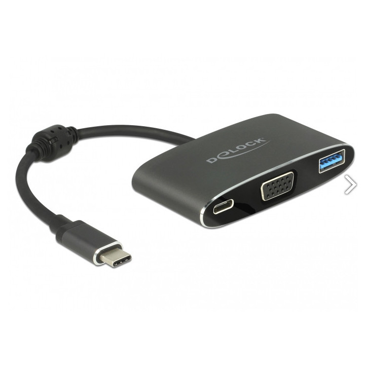 DeLOCK 62992 cabo de interface adaptador de género SuperSpeed USB (USB 3.1 Gen 1) USB Type-C™ VGA 15 pin, SuperSpeed USB (USB