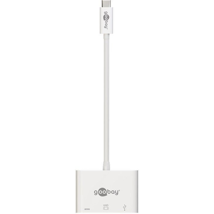 Goobay 62104 hub de interface USB 3.2 Gen 1 (3.1 Gen 1) Type-C 5000 Mbit s Branco