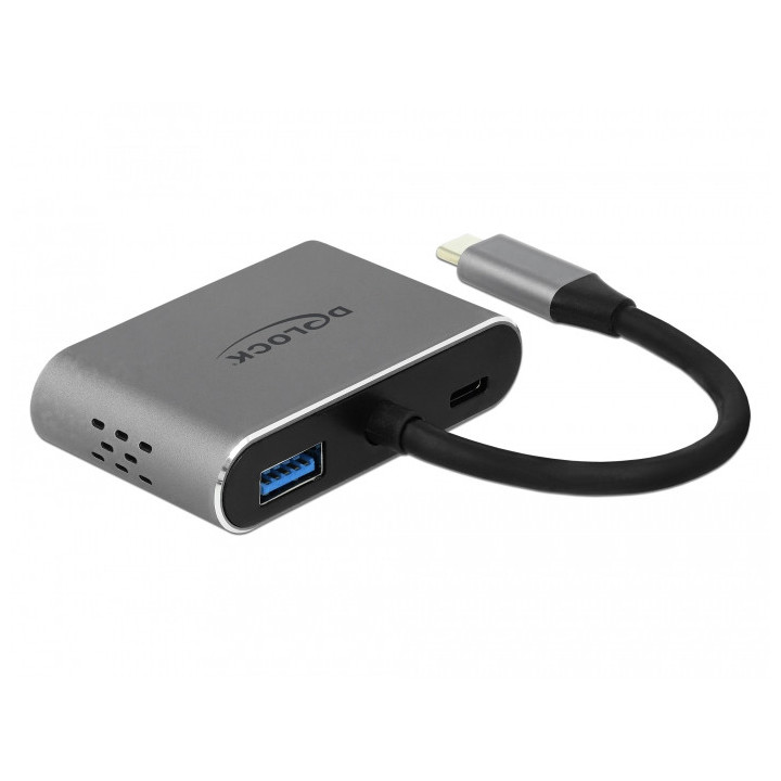 DeLOCK 64074 hub de interface USB 3.2 Gen 1 (3.1 Gen 1) Type-C Cinzento